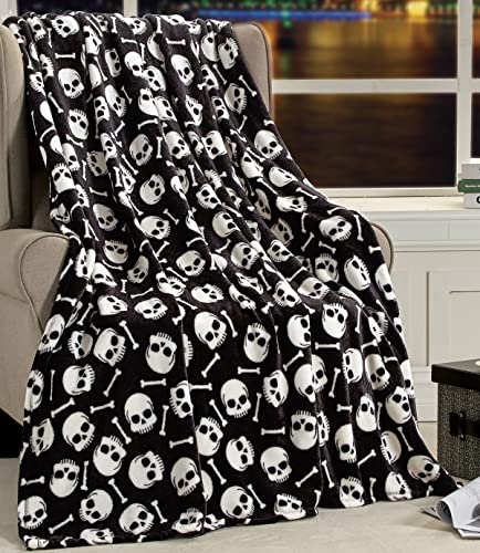 Skeleton Throw Blanket
