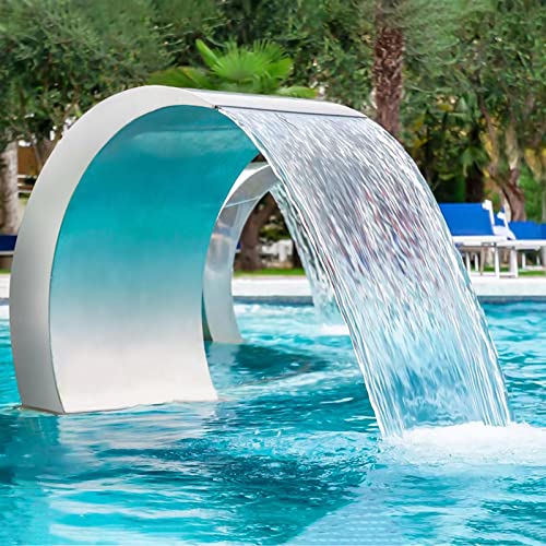 Sleek Stainless Steel Garden Fountain