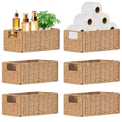 Set of Small Wicker Storage Baskets