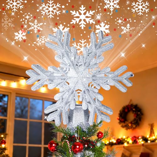 Shimmering Snowflake Light Topper