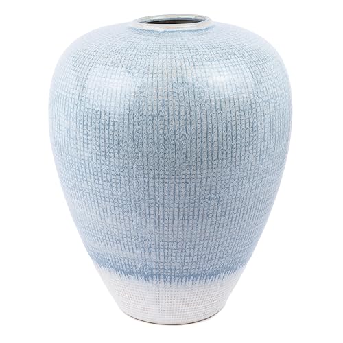 Light Blue Glass Vase
