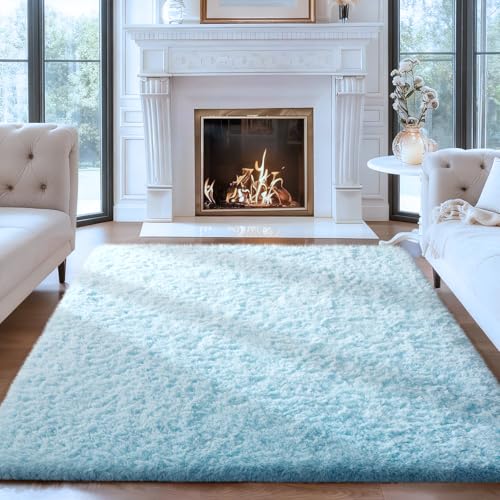 Gentle Blue Nursery Rug