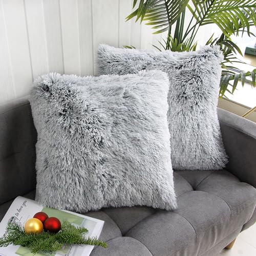 Soft Gray Throw Pillows
