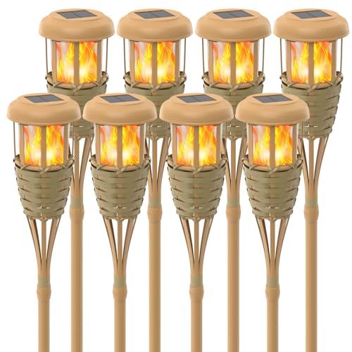 Sun-Powered Cane Pathway Lights