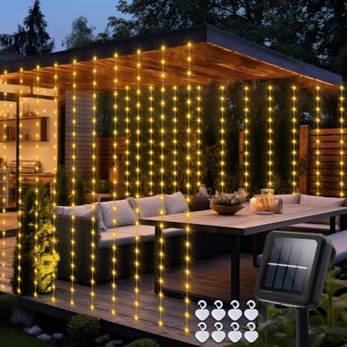 Solar-Powered Curtain Lights