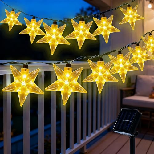 Solar-Powered Outdoor Star Lights