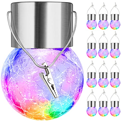 Solar-Powered Rainbow Bulb Lights