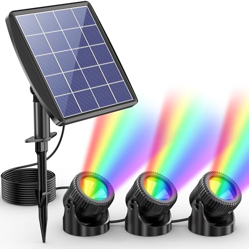 Solar-Powered Water Feature Lights