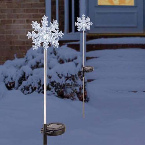Solar-Operated Snowflake Illumination