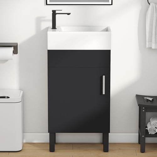 Space-Saving Bathroom Vanity Set