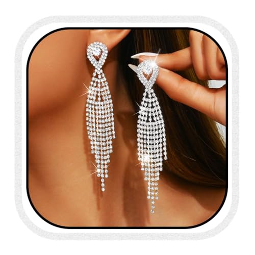 Sparkling Crystal Drop Earrings