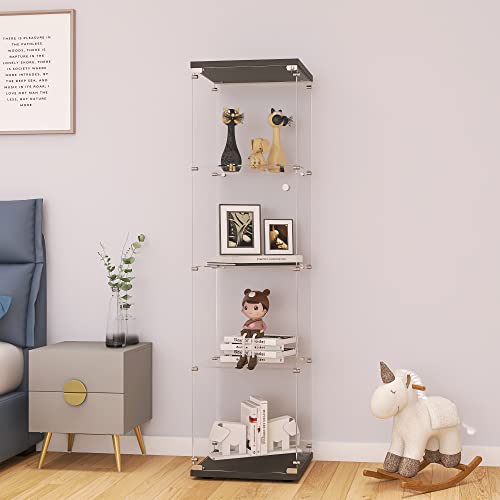 Clear Glass Standing Display Cabinet