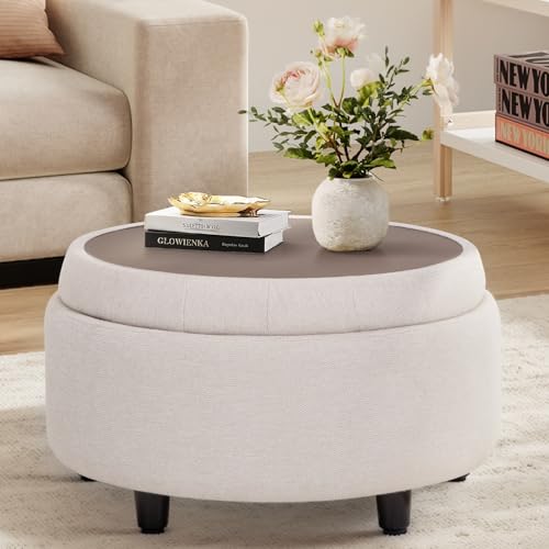 Storage Ottoman with Tray
