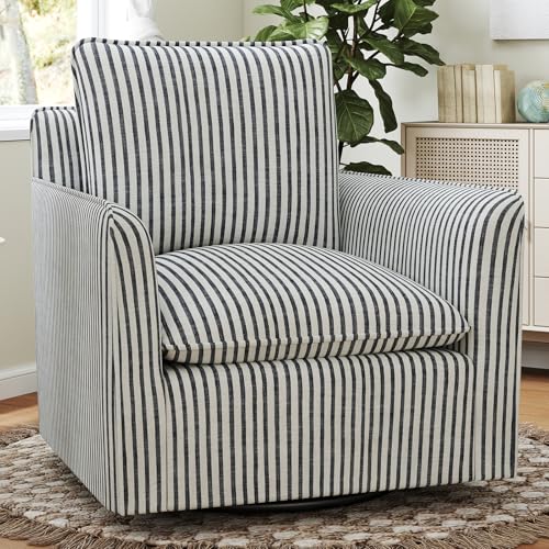 Cozy Armchair with Striped Pattern