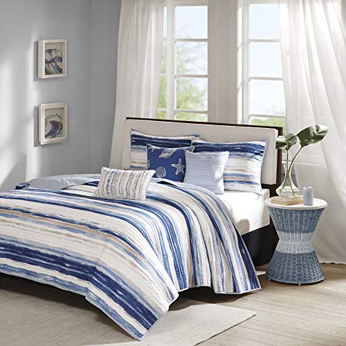 Striped Nautical Bedspread Set