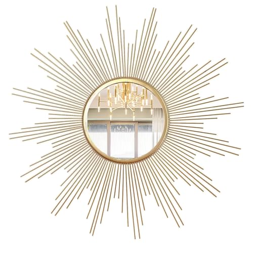 Vintage Gilded Sunburst Wall Mirror