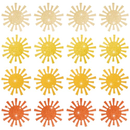 Colorful Paper Sunshine and Rainbow Cutouts