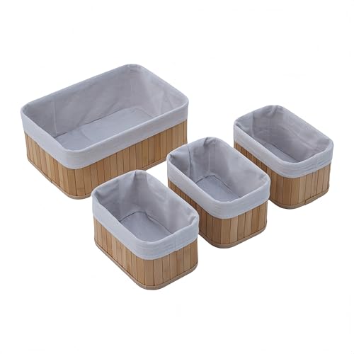 Sustainable Bamboo Storage Baskets