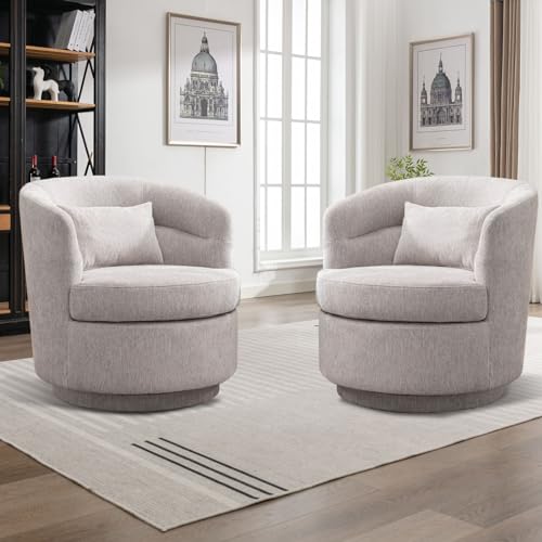 Swivel Barrel Chair
