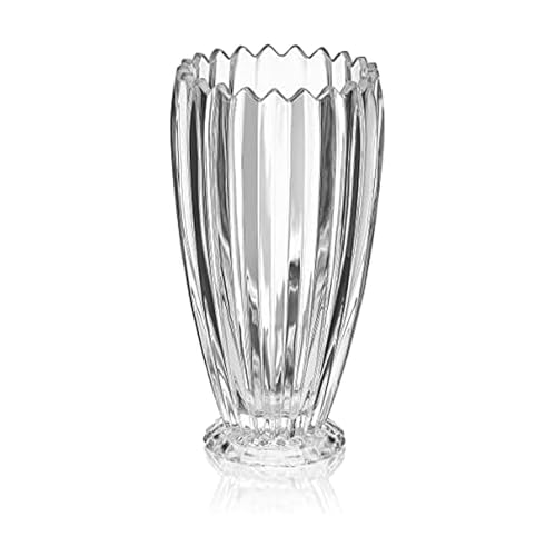 Tall Crystal Floral Vase