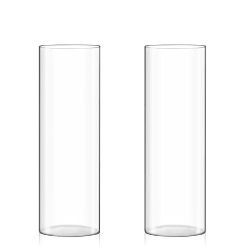Tall Cylinder Glass Vases