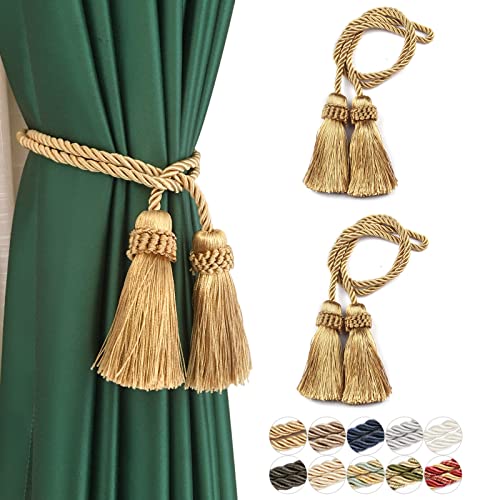 Classic Rope Curtain Tiebacks with Tassels