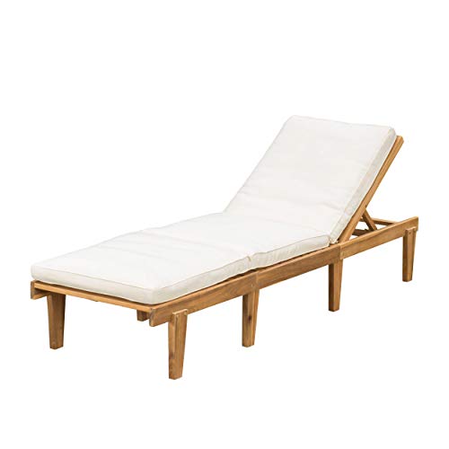 Elegant Hardwood Lounger with Padding