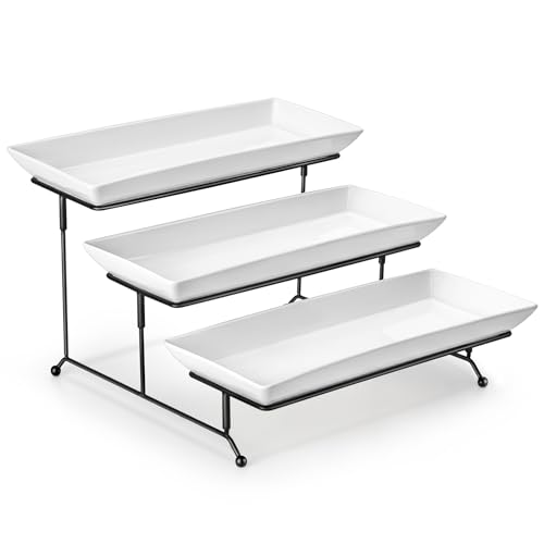 Three-Tier Ceramic Serving Stand