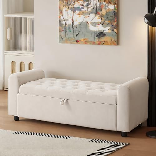 Tufted Upholstered Ottoman