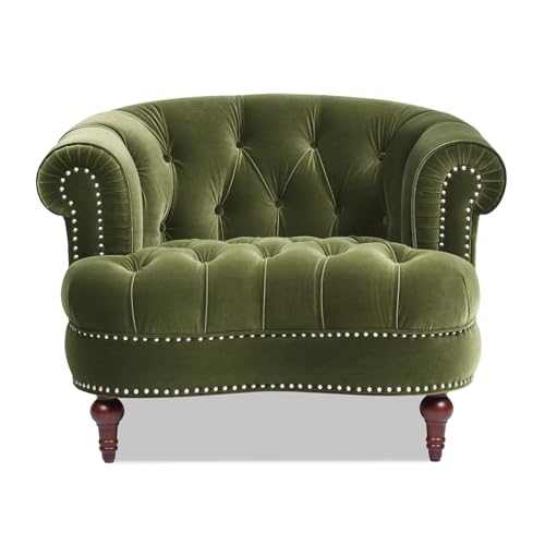 Plush Tufted Velvet Armchair