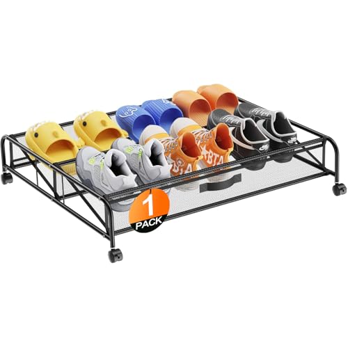 Low-Profile Sliding Shoe Rack