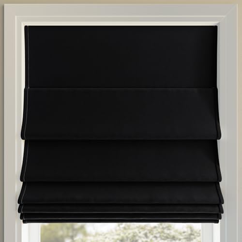 Velvet Blackout Roman Shades