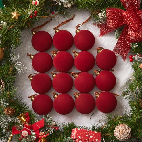 Velvet Christmas Tree Ornaments