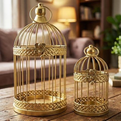 Decorative Vintage Birdcage Centerpiece
