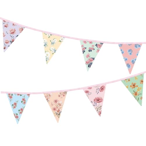 Vintage Floral Garland Banner