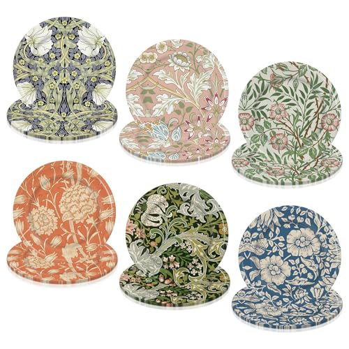 Vintage Floral Pattern Plates