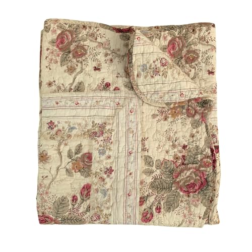 Vintage Floral Throw Blanket