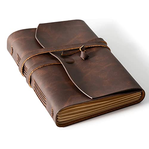 Leather Journal in Retro Style