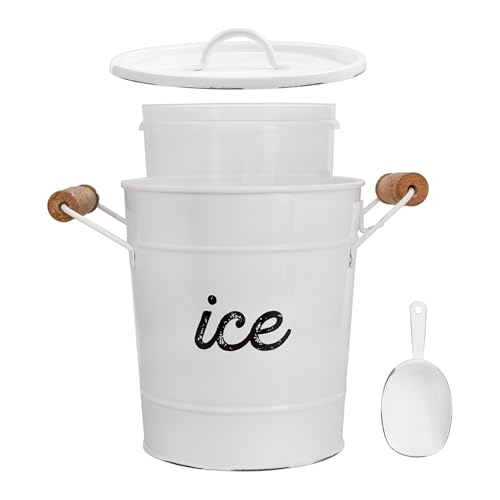 Vintage-Inspired Porcelain Ice Bucket
