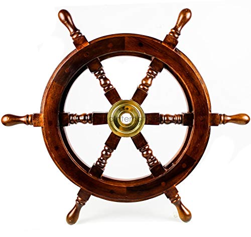 Vintage Ship Wheel Wall Decor