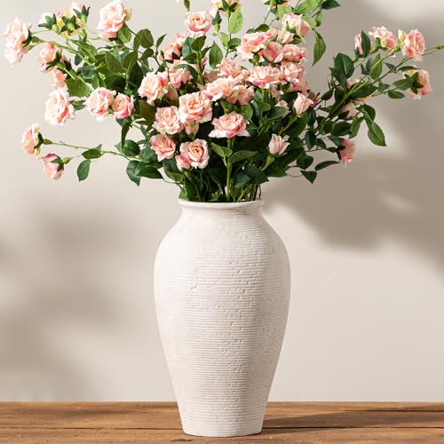 Tall Vintage-Inspired Flower Vase