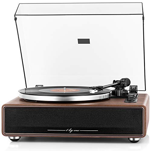 Vinyl Record Player with Built-in Speakers