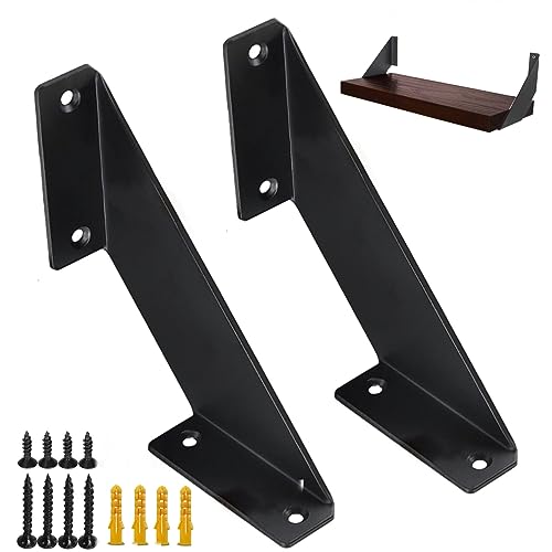 Adjustable Wall-Mounted Bookshelf Brackets