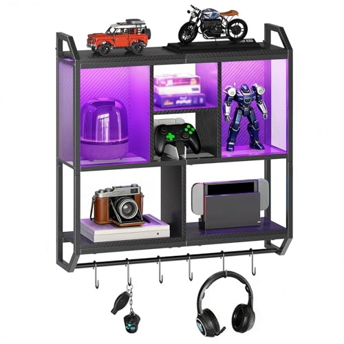 Wall-Mounted Display Shelves