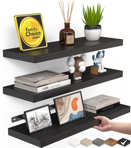 Wall-Mounted Floating Shelves