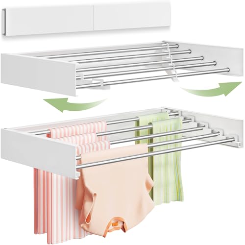 Wall-Mounted Laundry Drying Rack