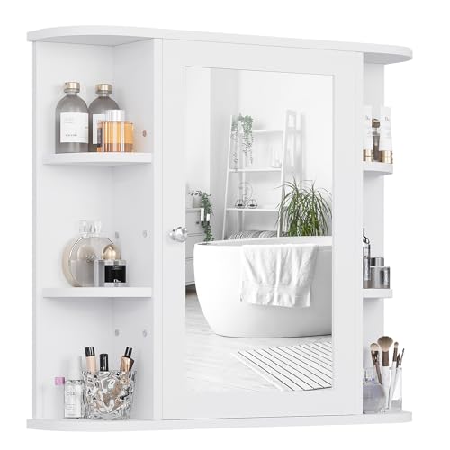 Wall-Mounted Mirror Storage