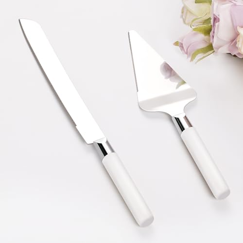 White Cake Serving Set