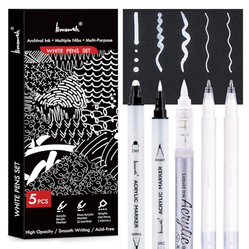 White Calligraphy Pen Set