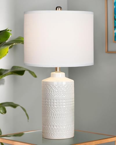 Decorative White Ceramic Table Lamp